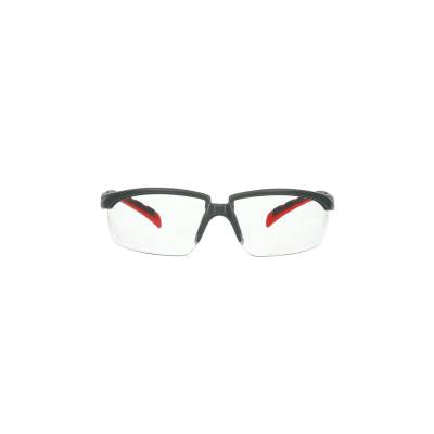 Glasses Safety Clear Anti-Fog Anti-Scratch Lens Grayred Temple Solus 2000 Series Glasses Safety Clear Anti-Fog Anti-Scratch Lens Grayred Temple Solus 2000 Series