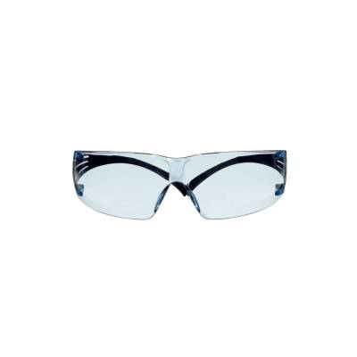 Glasses Safety Light Blue Anti-Fog Lens Blue Temples Securefit 200 Series Glasses Safety Light Blue Anti-Fog Lens Blue Temples Securefit 200 Series