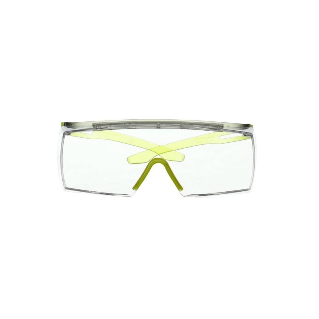 Glasses Safety Clear Otg Anti-Fog Anti-Scratch Lens Lime Green Frame Securefit 3700 Series