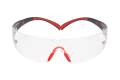 Glasses Safety Clear Scotchgard Anti-Fog Lens Redgray Securefit