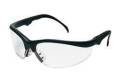 Glasses Safety Black Matte Frame Clear Lens Ratchet Temple Klondike Plus