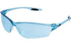 Glasses Safety Light Blue Temple Light Blue Lens Black Tpr Temple Inserts Law 2
