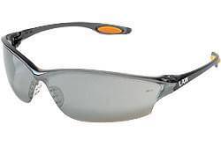 Glasses Safety Smoke Temple Silver Mirror Lens Orange Tpr Temple Inserts Law 2