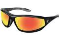 Glasses Safety Black Frame Fire Mirror Gray Tpr Temple With Removable Foam Gasket Reaper