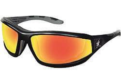 Glasses Safety Black Frame Fire Mirror Gray Tpr Temple With Removable Foam Gasket Reaper