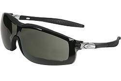 Glasses Safety Black Frame Gray Anti-Fog Lens Adjustable Strap Tpr Temple Sleeve Rattler