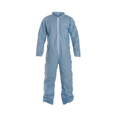 Coverall 3X-Large Tempro Blue Serged Seam With Collar Front Zipper Open Wrist & Ankle 25Ca Coverall 3X-Large Tempro Blue Serged Seam With Collar Front Zipper Open Wrist & Ankle 25Ca