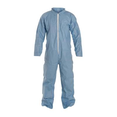 Coverall Large Tempro Blue Serged Seam With Collar Front Zipper Open Wrist & Ankle 25Ca Coverall Large Tempro Blue Serged Seam With Collar Front Zipper Open Wrist & Ankle 25Ca