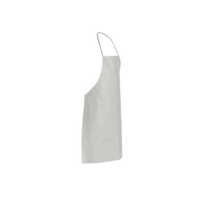 Apron Bib Style Universal Size Tyvek White Bound Seam 28