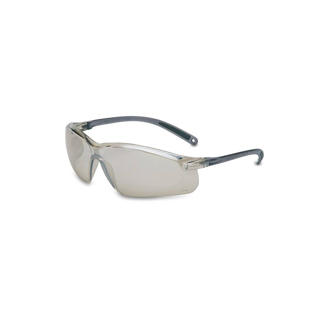 Glasses Safety Silver Mirror Anti-Scratch A700 Gray Frame Temple Tip Pad Sports Temple Wrap-Around S
