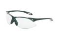Glasses Safety Clear Anti-Scratch A900 Black Polycarbonate Frame Padded Temple Inserts Spatula Wrap-