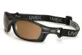 Glasses Safety Espresso Lens Matte Black Frame Anti Fog Coating Uvex Livewire