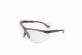 Glasses Safety Clear Genesis Xc Ultra-Dura Anti-Scratch Hardcoat Black Frame Adjustable Temple Cushi