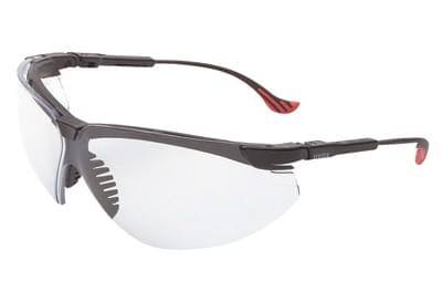 Glasses Safety Silver Mirror Genesis Xc Ultra-Dura Black Frame Adjustable Temple Cushioned Extended Glasses Safety Silver Mirror Genesis Xc Ultra-Dura Black Frame Adjustable Temple Cushioned Extended