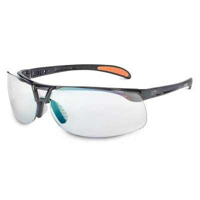 Glasses Safety Sct-Reflect 50 Protege Ultra-Dura Metallic Black Frame Tip Pads Cushioned Straight Fl Glasses Safety Sct-Reflect 50 Protege Ultra-Dura Metallic Black Frame Tip Pads Cushioned Straight Fl