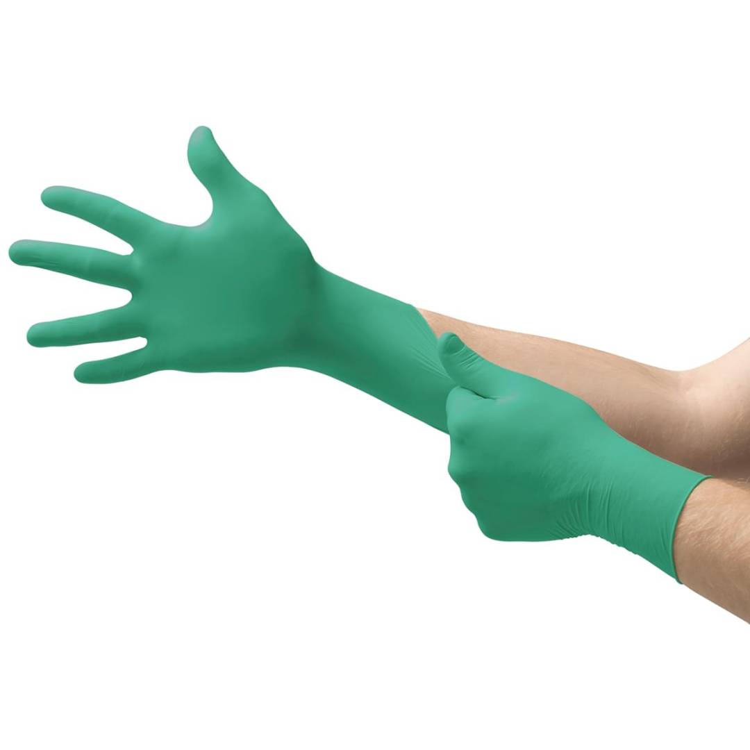Glove Disposable Microflex 93-850 Size 6.5 - 7.0 (Small) 4.7 Mil Nitrile Powder-Free Chlorinated 9.5