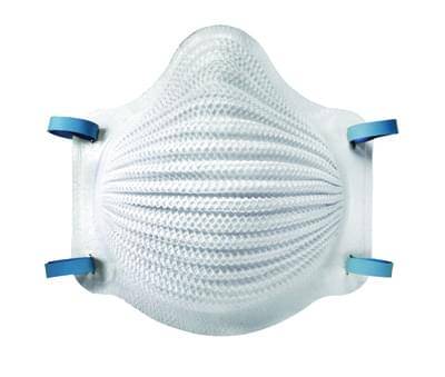 Respirator Industrial Disposable Airwave N95 Particulate Respirator Size Medium Large With Easy Br