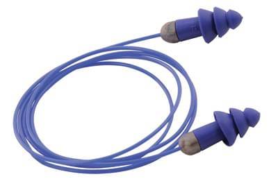 Earplug Metal Detectable Rockets Reusable In Polybag Corded Nrr-27
