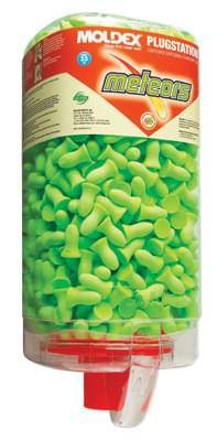 Dispenser For Foam Earplug Plugstation With 500 Pairs Meteors Nrr-33 With Mounting Bracket
