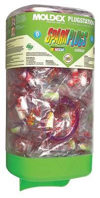 Dispenser For Foam Earplug Plugstation With 150 Pairs Of Meteors Nrr-33 With Mounting Bracket