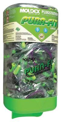 Dispenser For Foam Earplug Plugstation 150 Pairs Of Pura-Fit Corded 6900 Nrr-33 With Mounting Bracke