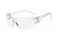 Glasses Safety Clear Anti-Scratch Classic Unframed Clear Flexible Temple Wrap-Around Single Ansi Z87
