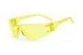 Glasses Safety Amber Anti-Scratch Anti-Fog Classic Unframed Amber Flexible Temple Wrap-Around Single