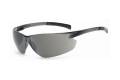 Glasses Safety Gray Anti-Scratch Classic Plus Unframed Charcoal Flexible Temple With Grips Wrap-Arou