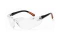 Glasses Safety Clear Anti-Fog Action Clear Adjustable Telescoping Ratchet Temple Wrap-Around Single