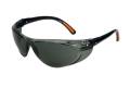 Glasses Safety Gray Anti-Scratch Action Gray Adjustable Telescoping Ratchet Temple Wrap-Around Singl