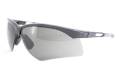 Glasses Safety Gray Anti-Scratch Premier Black Temple Grips Sideshield Wrap-Around Dual Nose Pads An