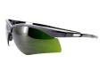 Glasses Safety Green Shade 5.0 Premier Ir Black Temple Grips Sideshield Wrap-Around Dual Nose Pads A
