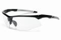 Glasses Safety Blk Fr Clraflens