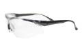 Glasses Safety Clear Anti-Fog Elite Plus Black Adjustable Ratchet Temple Cushion Brow Wrap-Around Si