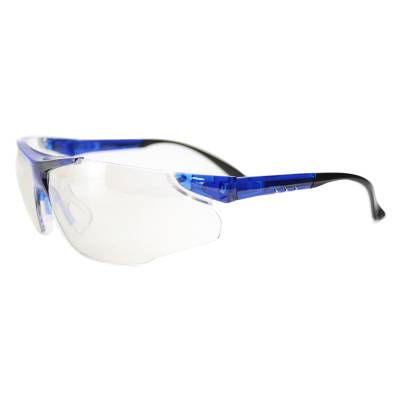 Glasses Safety Indooroutdoor Clear Elite Blue Adjustable Ratchet Temple Wrap-Around Single Soft Nos Glasses Safety Indooroutdoor Clear Elite Blue Adjustable Ratchet Temple Wrap-Around Single Soft Nos