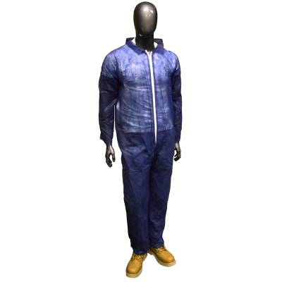 Coveralls Polypropylene Front Zipper Xl Blue Disposable Coveralls Polypropylene Front Zipper Xl Blue Disposable