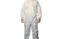 Coveralls Polypropylene Front Zipper Attached Bootshood Elastic Ankleswrists 2X White Disposable