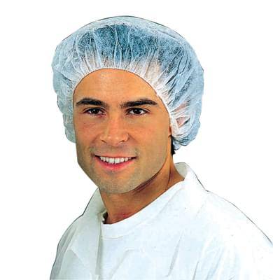 Bouffant Cap White 24 Inch Polpropylene 100 Per Bag