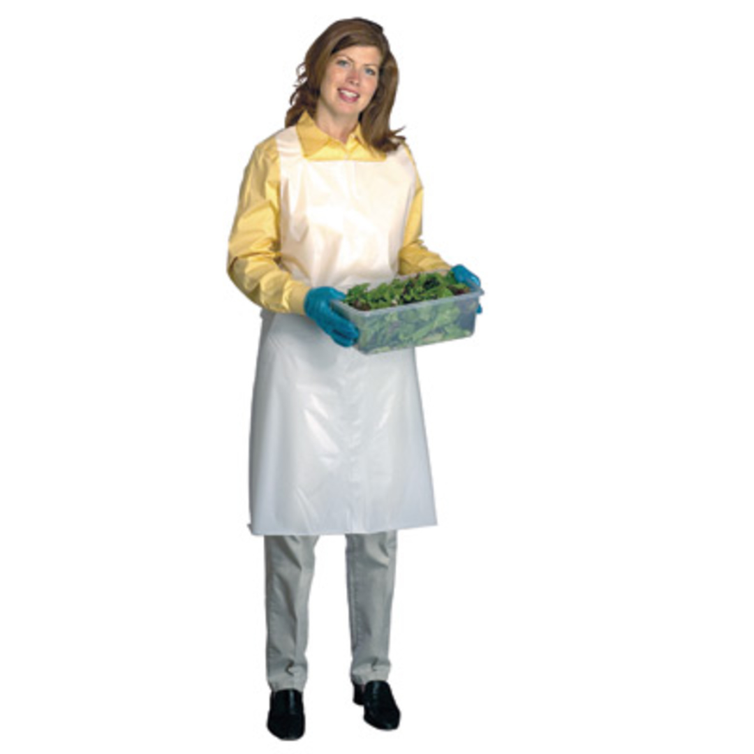 Apron 1.5 Mil Embossed Polyethylene Top Loop Side Ties 28X46 Disposable