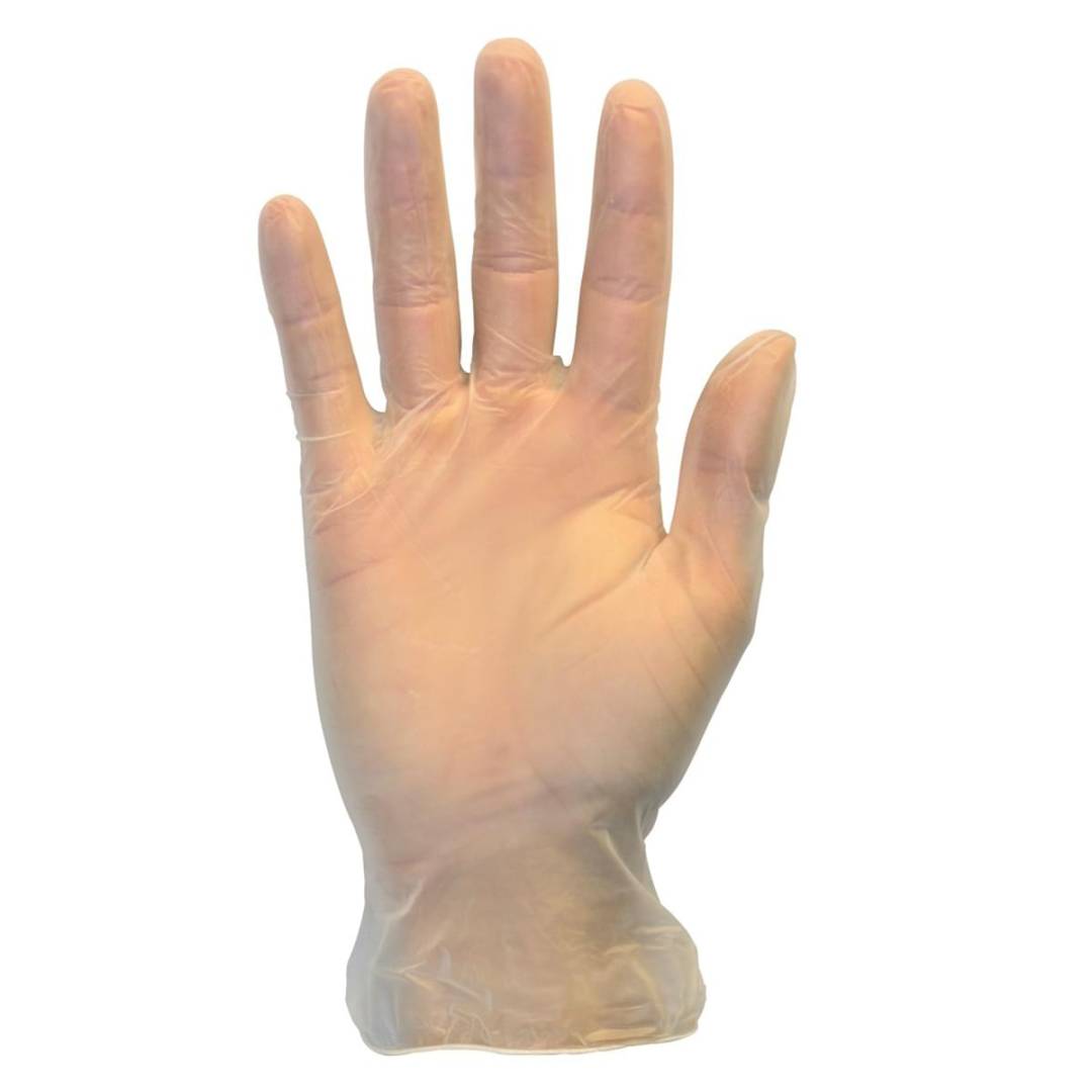 Glove Disposable Extra Large 3.5 Mil Vinyl Pf Clear 100 Glovesbox Ambidextrous Non-Sterile