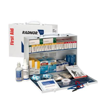 First Aid Ansi B+ 2 Shelf Metal Cabinet With Meds