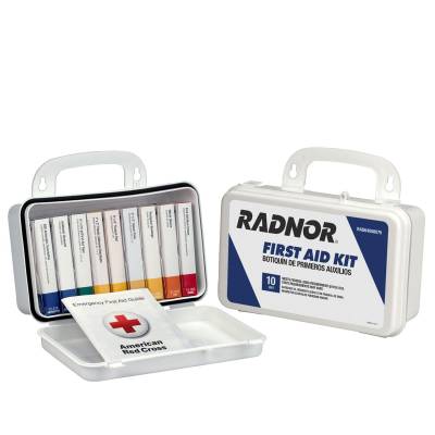 First Aid Kit 10 Unit Plastic Case